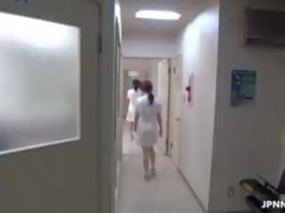 Japanisch krankenschwester wird verdorben mit ein gedreht auf part6